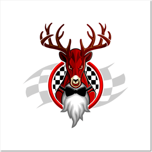 Racing Elk Posters and Art